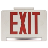 Sunlite 04342-SU EXIT/1/R/W/RC LED Exit And Emergency Combo Fixture