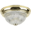 Sunlite 04572-SU DBS11/CL 11" Decorative Dome Ceiling Fixture, Polished Brass Finish, Clear Glass