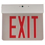 Sunlite 05278 LED Edge Lit Exit Sign, Mirrored Panels with Bright Red Lettering, 90-Min Battery Back-Up, Dual Voltage 120-277V, Universal Mounting, Long Lasting, Fire Safety, NYC Compliant