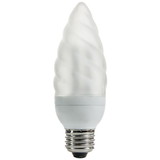 Sunlite 05281-SU CFL Flame Design B14 Chandelier Light Bulb, 7 Watts (35W Equivalent), Medium Base (E26), 320 Lumens, 8,000 Hour Life Span, UL Listed, 27K – Warm White 1 Pack