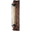 Sunlite 07038-SU AQF/WTP/IR Plate Wall Sconce Vintage Antique Style Fixture, Iron Rust Finish