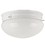 Sunlite 07690-SU 8" Decorative Mushroom Style Ceiling Fixture, White Finish, White Glass