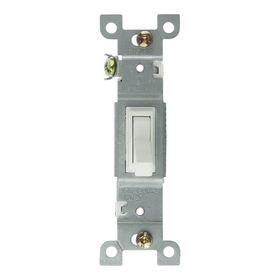 Sunlite 08100-SU E505 On/Off Grounded Toggle Switch, White