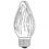 Sunlite 33020-SU 25 Watt Flame Twist Light Bulb, Medium Base, Auradescent, 2 Pack