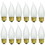 Sunlite 25EFF/32/12PK Medium (E26) Base Flame Tip 25W Incandescent Chandelier Frosted Bulb (12 Pack)