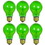 Sunlite 25A/TB/G/6PK Incandescent Green A19 25W Light Bulbs with Medium E26 Base (6 Pack)