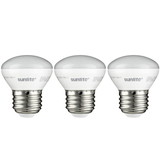 Sunlite 40457-SU LED R14 Mini Reflector Floodlight Bulb 4 Watts (25W Equivalent), 250 Lumens, Medium (E26) Base, Dimmable, ETL Listed, 27K- Warm White, 3 pack