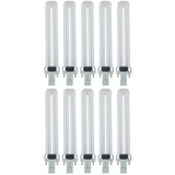 Sunlite PL13/SP27K/10PK 2-Pin Fluorescent 13W 2700K Warm White U Shaped PL CFL Twin Tube Plugin Light Bulbs with GX23 Base (10 Pack)