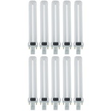 Sunlite PL13/SP35K/10PK 2-Pin Fluorescent 13W 3500K Neutral White U Shaped PL CFL Twin Tube Plugin Light Bulbs with GX23 Base (10 Pack)