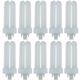 Sunlite PLT26/E/SP65K/10PK 6500K Daylight Fluorescent 26W PLD Triple U-Shaped Twin Tube CFL Bulbs with 4-Pin GX24Q-3 Base (10 Pack)