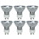 Sunlite 40712 MR16 Halogen Reflector Bulb, 35 Watt, 38&#176; Flood, 120 Volt, 2000 Hour Life Span, Dimmable, GU10 Base, Cover Guard, 3200, ANSI FMW, Ceiling Fixtures, Track Lighting 6-Pack