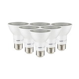 Sunlite 41027-SU LED PAR20 Reflector Light Bulb, 7 Watts (50W Equivalent), 520 Lumens, Medium E26 Base, Dimmable, Spotlight, IP65, UL Listed, 40K – Cool White, 6 Pack