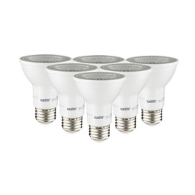 Sunlite 41027-SU LED PAR20 Reflector Light Bulb, 7 Watts (50W Equivalent), 520 Lumens, Medium E26 Base, Dimmable, Spotlight, IP65, UL Listed, 40K &#8211; Cool White, 6 Pack