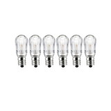 Sunlite 41069-SU LED Night Light Bulb S6 Indicator Lightbulb, Non Dimmable, Chandelier Base, Warm White, 6 Pack