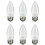 Sunlite 41380-SU LED Torpedo Tip B11 Chandelier Light Bulb, 7 Watts (60W Equivalent), 500 Lumens, Medium Base (E26), Dimmable, Energy Star, 2700K &#8211; Warm White, 6 Pack, Frosted