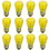 Sunlite 41486-SU S14 Incandescent Colored Party String Light Bulb, 11 Watts, Medium Base (E26), Dimmable, Mercury Free, Transparent Yellow 12 Pack