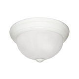 Sunlite 45515 13-Inch Traditional Dome Ceiling Light, Classic Decorative Flush Mount Fixture, with Frosted Glass Shade, 2700K 13W GU24 CFL Bulb Included, 900 Lumens, UL Listed, Smooth White Finish