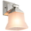 Sunlite 46061-SU FIX/SQ/BATH/1LT/E26/BN/FR Vanity Fixture One Light 5 Inch, Bell Shaped Frosted Glass, Brushed Nickel Finish