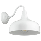 Sunlite 46068-SU FIX/GN/E26/WHITE Gooseneck Barn Fixture, 12 Inch, Indoor and Outdoor Use, UL Listed Wet Location