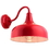 Sunlite 46069-SU FIX/GN/E26/RED Gooseneck Barn Fixture, 12 Inch, Indoor and Outdoor Use, UL Listed Wet Location