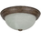 Sunlite 46075-SU DDB13/AL 13" Decorative Dome Ceiling Fixture, Distressed Brown Finish, Alabaster Glass