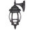 Sunlite 47070-SU ODI1070/BK Down-Facing Carriage Style Outdoor Fixture, Black Powder Finish, Clear Beveled Glass