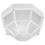 Sunlite 47240-SU DOD/OC/WH/FR/MED Decorative Outdoor Octagonal Collection Fixture, White Finish, Frosted Lens