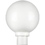 Sunlite 47244-SU DOD/10GL/WH/WH/MED 10" Decorative Outdoor Twist Lock Globe Polycarbonate Post Fixture, White Finish, White Lens, 3" Post Mount (not included)