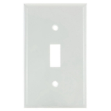 Sunlite 50507-SU E101/W 1 Gang Toggle Switch Plate, White