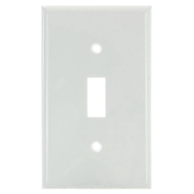 Sunlite 50507-SU E101/W 1 Gang Toggle Switch Plate, White