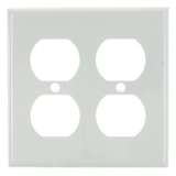 Sunlite 50617-SU E212/W 2 Gang Duplex Receptacle Plate, White