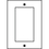 Sunlite 50702-SU E301/A 1 Gang Decorative Switch and Receptacle Plate, Almond