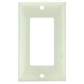 Sunlite 50702-SU E301/A 1 Gang Decorative Switch and Receptacle Plate, Almond