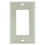 Sunlite E301/I 1 Gang Decorative Switch and Receptacle Plate, Ivory