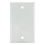 Sunlite 50770-SU E401/W 1 Gang Blank Switch and Receptacle Plate, White