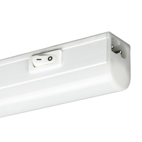 Sunlite 53107 LED 12 Inch Linkable Under Cabinet Light Fixture, 5 Watts, 120 Volts, 500 Lumens, Plug-In, Adjustable 3 CCT 3000K-5000K, 50,000 Hour Lifespan