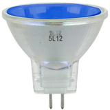Sunlite 66130-SU 20MR11/GU4/SP/12V/B 20 Watt, 10° Narrow Spot, Colored MR11 Mini Reflector with Cover Guard, GU4 Base, Blue