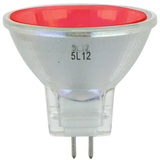 Sunlite 66145-SU 20MR11/GU4/SP/12V/R 20 Watt, 10° Narrow Spot, Colored MR11 Mini Reflector with Cover Guard, GU4 Base, Red
