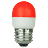 Sunlite 80253-SU T10/LED/1W/R T10 Tubular Indicator, Medium Base Light Bulb, Red