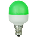 Sunlite 80268-SU T10/LED/0.5W/C/G T10 Tubular Indicator, Candelabra Base Light Bulb, Green
