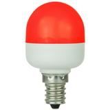Sunlite 80269-SU T10/LED/0.5W/C/R T10 Tubular Indicator, Candelabra Base Light Bulb, Red