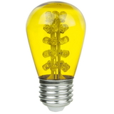 Sunlite 80365-SU S14/30LED/MED/Y LED S14 Colored Sign 0.9W (10W Equivalent) Light Bulb Medium (E26) Base, Yellow