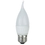 Sunlite 80379-SU EFF/LED/4.5W/E26/FR/DIM/30K Flame Tip Chandelier, 320 Lumens, Medium Base Light Bulb, Warm White