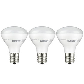 Sunlite 80435 LED R14 Mini Reflector Flood Light Bulb, 250 Lumens, 4 Watt (25W Incandescent Equivalent), Intermediate Base (E17), Dimmable, ETL Listed, 3000K Warm White, 3 Pack