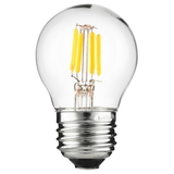 Sunlite 80454-SU G16/LED/FS/3W/E26/D/CL/22K LED Vintage G16 Globe 3W (25W Equivalent) Light Bulb Medium (E26) Base, Warm White