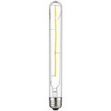 Sunlite 80490 LED Filament T8 Tubular Light Bulb, 5 Watts (40W Equivalent), 430 Lumens, Medium E26 Base, Dimmable, 214 mm, UL Listed, 2200K Amber, 1 Count