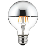 Sunlite 80494-SU G25/LED/FS/SB/6W/D/CL/27K 80494 LED Filament G25 Globe 6-Watt (60 Watt Equivalent) Clear Dimmable Light Bulb, 2200K - Warm White