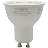 Sunlite 80529 LED MR16 Reflector Spotlight Bulb, 7 Watts (50W Halogen Bulb Replacement) 120 Volt, 550 Lumen, 35° Flood Beam, GU10 Base, Dimmable, ETL Listed, 6500K Daylight, 1 Count