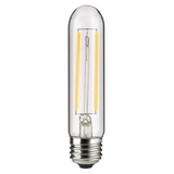 Sunlite 80610-SU T10/LED/FS/2W/E26/CL/22K/128MM LED Filament T10 Tubular Light Bulb Vintage Edison Style, 2 Watts (25 Watt Equivalent), 160 Lumens, Dimmable, 85 CRI, 22K - Warm White 1 Pack