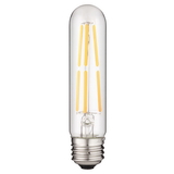 Sunlite 80612-SU T10/LED/FS/6W/E26/CL/22K/128MM LED Filament T10 Tubular Light Bulb Vintage Edison Style, 6 Watts (40 Watt Equivalent), 460 Lumens, Dimmable, 85 CRI 22K - Warm White 1 Pack